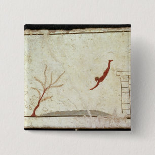 Chapa Cuadrada Pintura de la tumba del buceador del sur