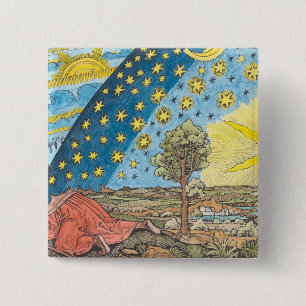 Chapa Cuadrada Pintura fantástica de la Sistema Solar