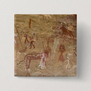 Chapa Cuadrada Pinturas rupestres prehistóricas, Akakus, Sahara