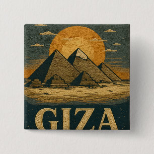 Chapa Cuadrada Pirámides egipcias de Giza Gran Pirámide