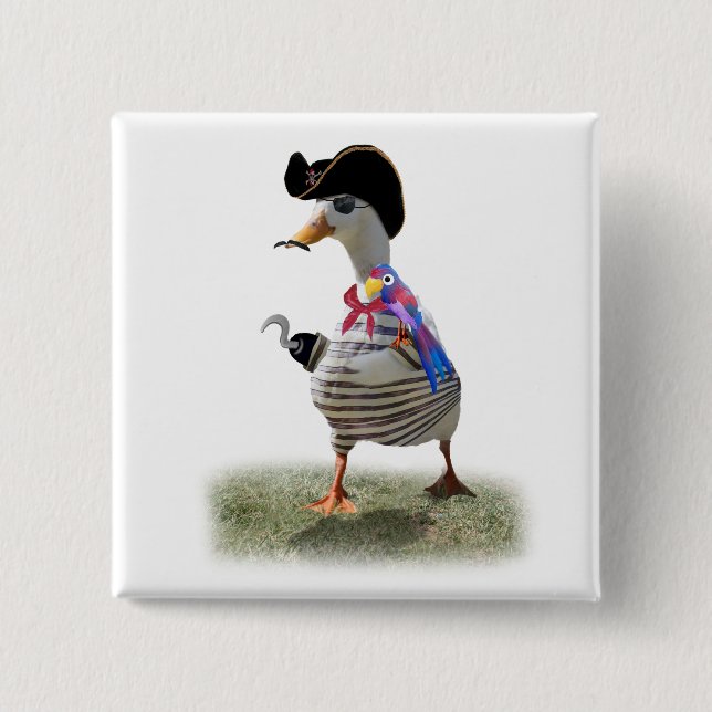 Chapa Cuadrada Pirate Duck (Anverso)