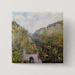 Chapa Cuadrada Pissarro - Boulevard Montmartre, Martes de Carnava