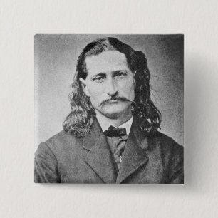 Chapa Cuadrada Pistolero del viejo oeste Marshal Wild Bill Hickok