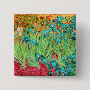 Chapa Cuadrada PixDezines van gogh iris/st. remy