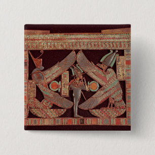Chapa Cuadrada Placa de pecho que representa Osiris, dios de