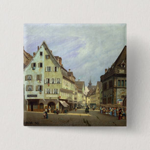 Chapa Cuadrada Place du Marche-aux.-Fruta, Colmar, 1875