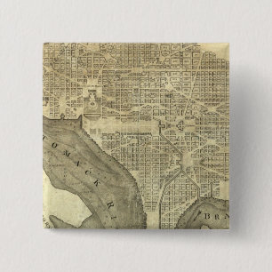 Chapa Cuadrada Plan de la ciudad de Washington