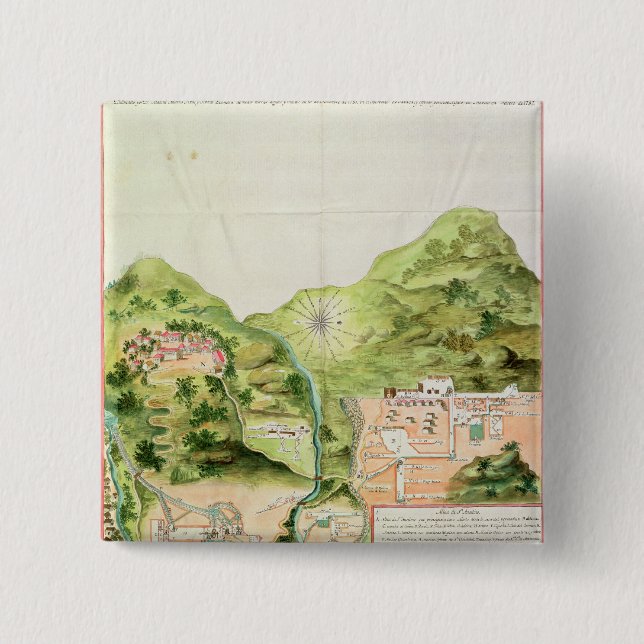 Chapa Cuadrada Plan de las minas de Oaxaca, México, 1785-87 (Anverso)