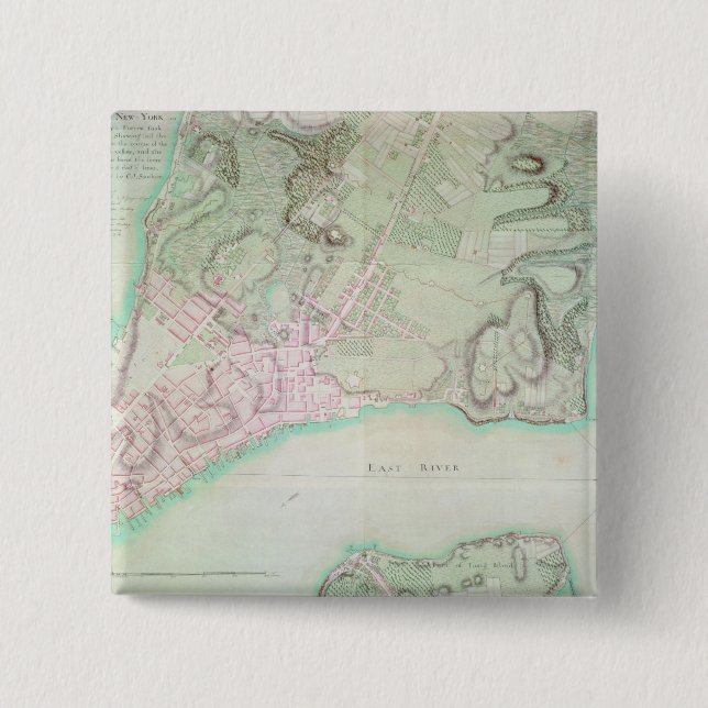 Chapa Cuadrada Plan de Nueva York, 1776 (Anverso)