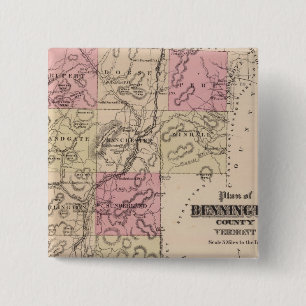 Chapa Cuadrada Plan del condado de Bennington, Vermont