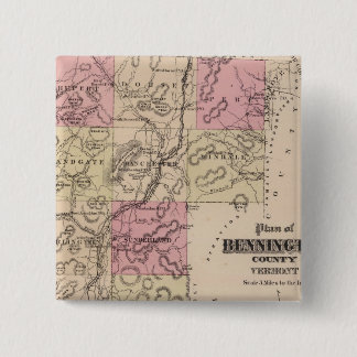 Chapa Cuadrada Plan del condado de Bennington, Vermont