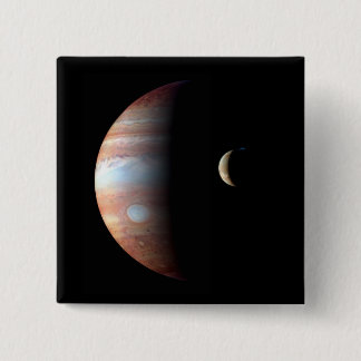 Chapa Cuadrada Planeta gigante del gas Júpiter y luna galileña Io