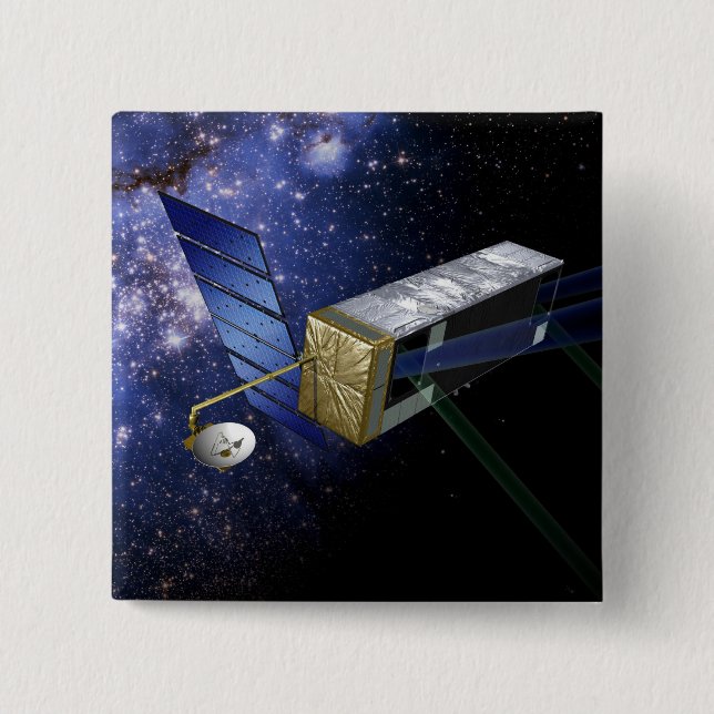 Chapa Cuadrada PlanetaQuest de SIM (Anverso)