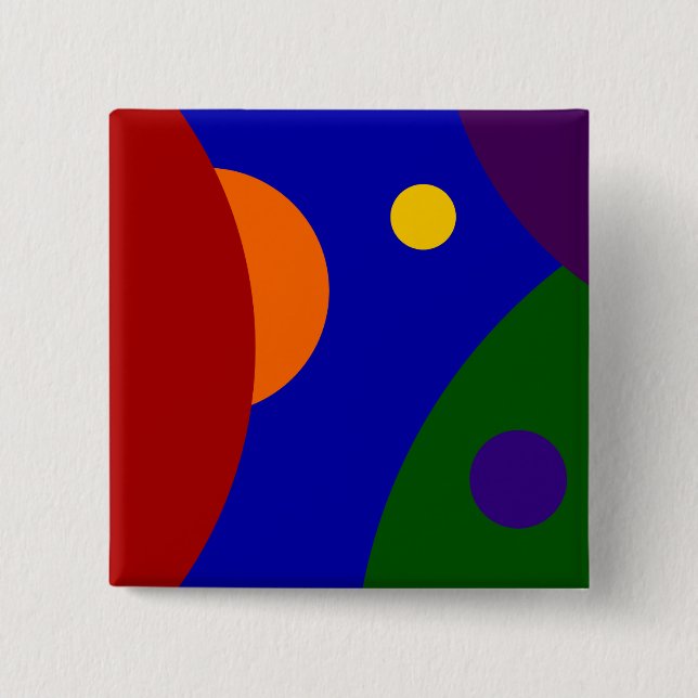 Chapa Cuadrada Planetas del arco iris (Anverso)