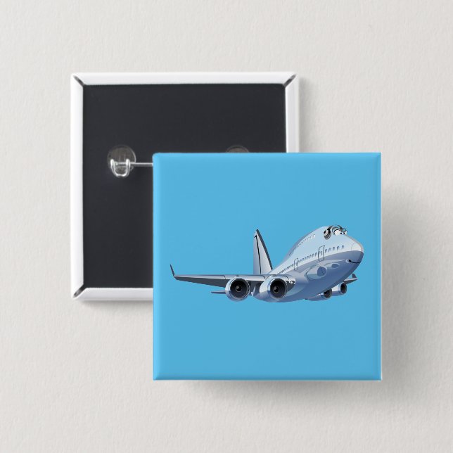 Chapa Cuadrada plano personalizado (Anverso y reverso)