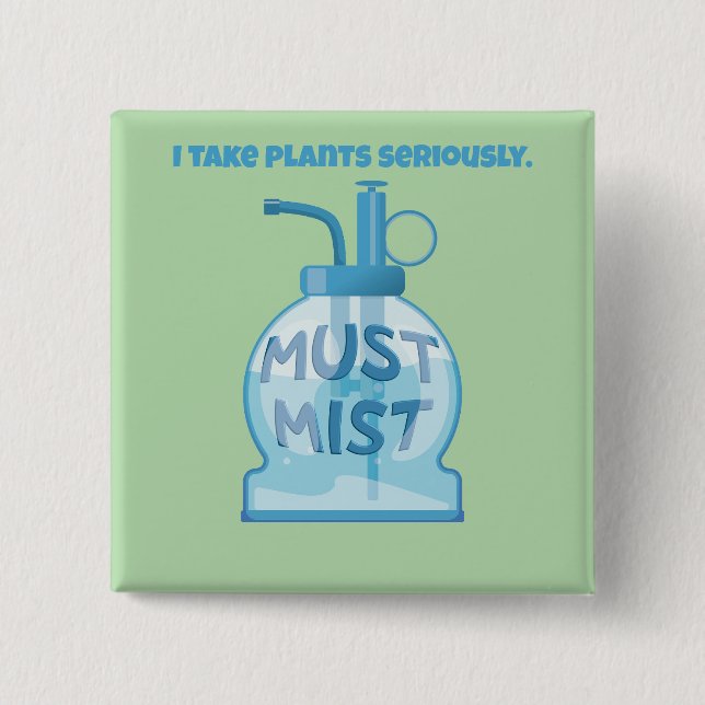 Chapa Cuadrada Plant mister misting pot plants (Anverso)