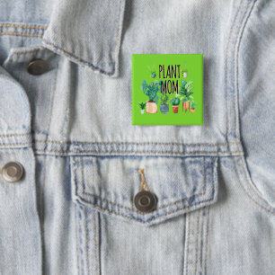 Chapa Cuadrada Planta Mamá -Jardinería, Regalo De Plantador Para