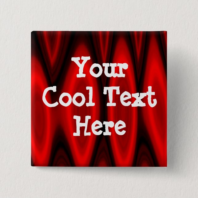 Chapa Cuadrada Plantilla de Hall of Flame - Personalizada (Anverso)