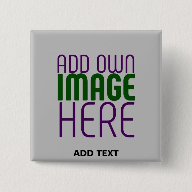 CHAPA CUADRADA PLANTILLA DE TEXTO DE IMAGEN ASH SIMPLE EDITABLE M (Anverso)