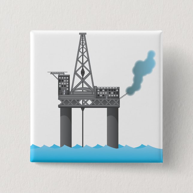 Chapa Cuadrada Plataforma petrolera (Anverso)
