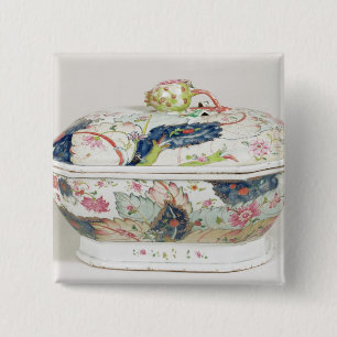 Chapa Cuadrada Plato de porcelana, siglo XVIII