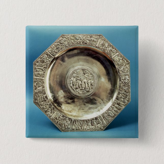 Chapa Cuadrada Plato octagonal de Kaiseraugst, romano (Anverso)