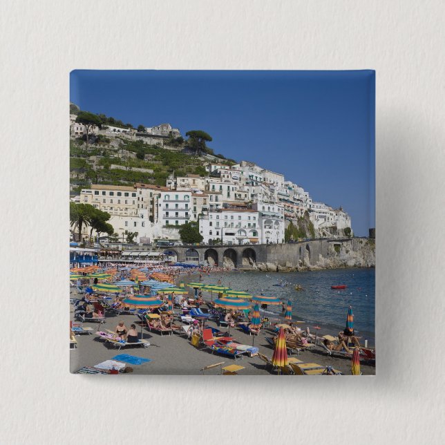 Chapa Cuadrada Playa de Amalfi, Campania, Italia (Anverso)