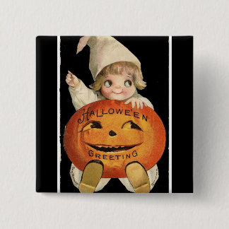 Chapa Cuadrada Plaza de calabaza de Halloween