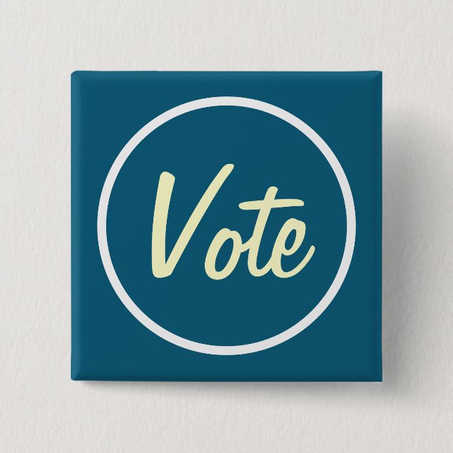Chapa Cuadrada Plaza de VOTACIÓN (Anverso)