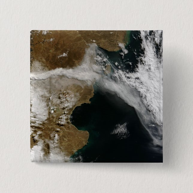 Chapa Cuadrada Pluma de ceniza de la erupción del volcán Chaiten, (Anverso)