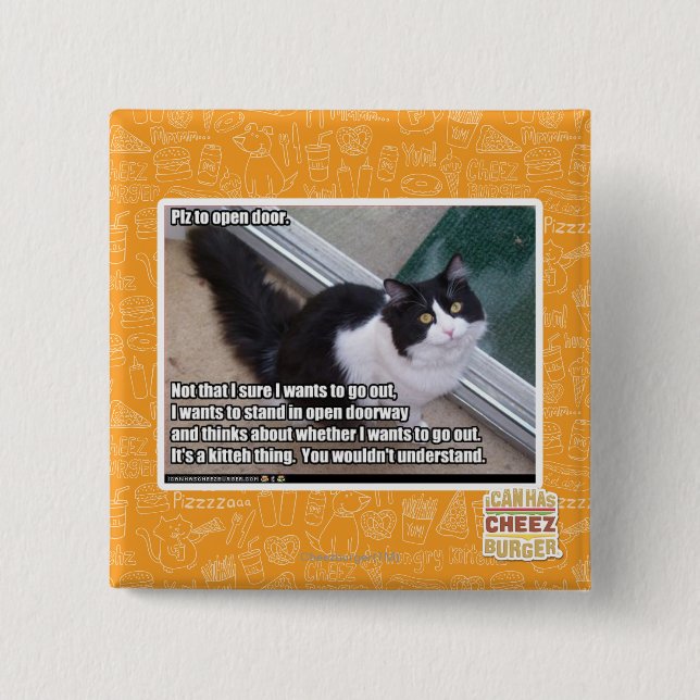 Chapa Cuadrada PLZ a la puerta abierta (Anverso)