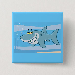 Chapa Cuadrada png_personalizado-tiburón subacuático Funny blue