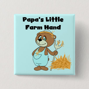 Chapa Cuadrada Pocas camisetas y regalos de la mano de la granja