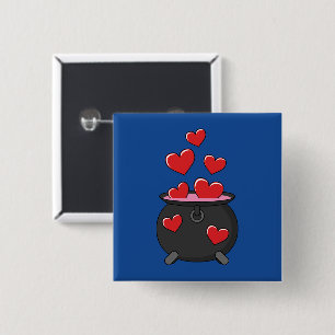 Chapa Cuadrada Poción de amor de corazón