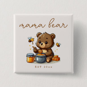 Chapa Cuadrada Podemos Esperar A La Miel De Mamá - Nueva Mamá