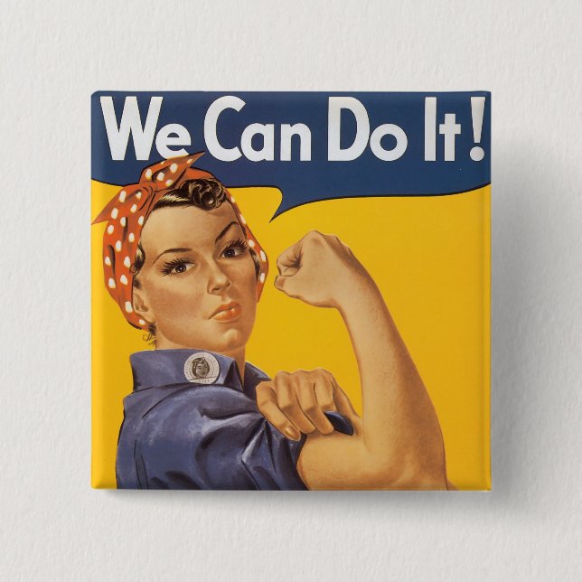 Chapa Cuadrada ¡Podemos Hacerlo! (Anverso)