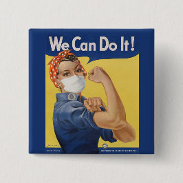 Chapa Cuadrada ¡Podemos Hacerlo! Rosie the Riveter 2020