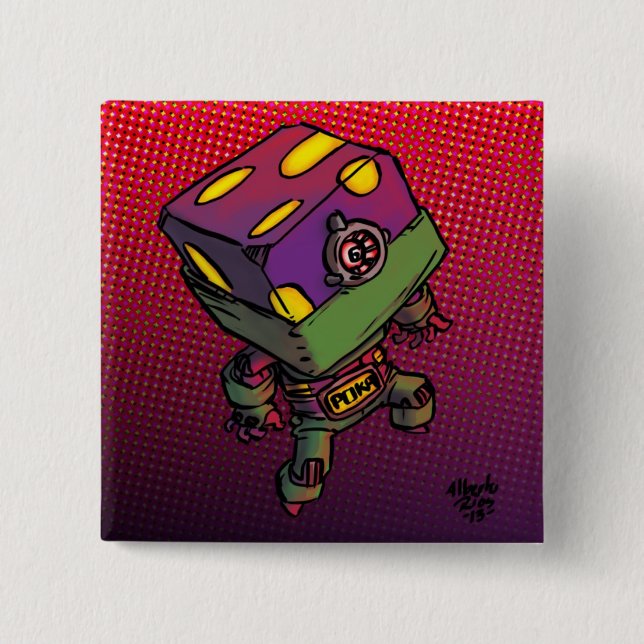 Chapa Cuadrada Poka (Anverso)