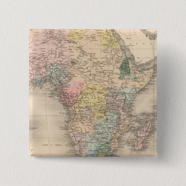 Chapa Cuadrada Política africana (Anverso)