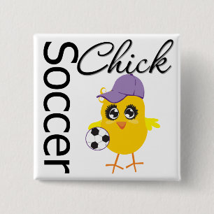 Chapa Cuadrada Pollita de Fútbol v2
