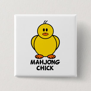 Chapa Cuadrada Polluelo de Mahjong