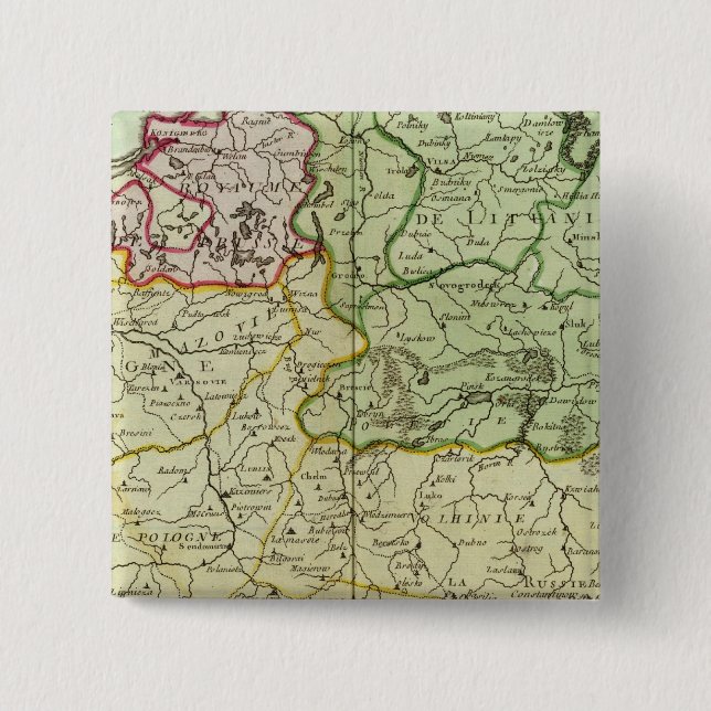 Chapa Cuadrada Polonia y Lituania (Anverso)