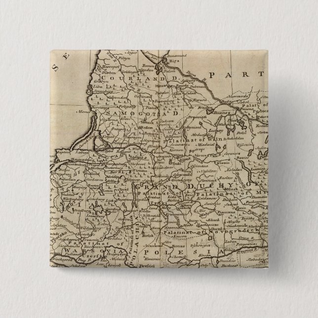 Chapa Cuadrada Polonia y Lituania (Anverso)