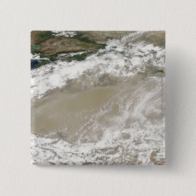 Chapa Cuadrada Polvo y nubes sobrevuelan el Des Taklimakan (Anverso)