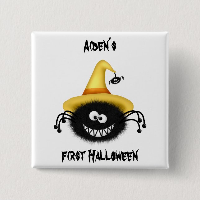 Chapa Cuadrada Pomo de araña silvestre (Anverso)