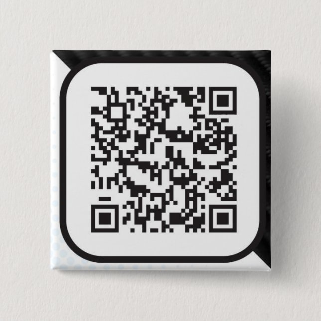 Chapa Cuadrada Ponga su código Scannable de QR en éstos (Anverso)