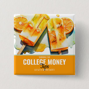 Chapa Cuadrada Popsicles naranjas, Consejos Apreciados, dinero un