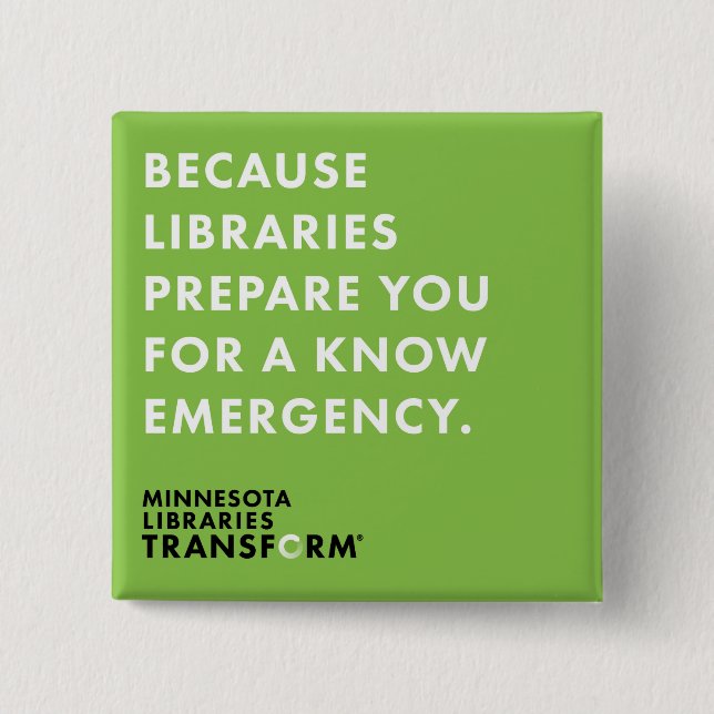 Chapa Cuadrada Porque sepa verde abotone (Anverso)