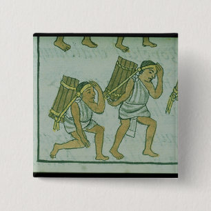 Chapa Cuadrada Porteros aztecas, del 'Codex florentino