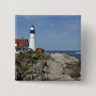 Chapa Cuadrada Portland Head Light, Cape Elizabeth, Maine,